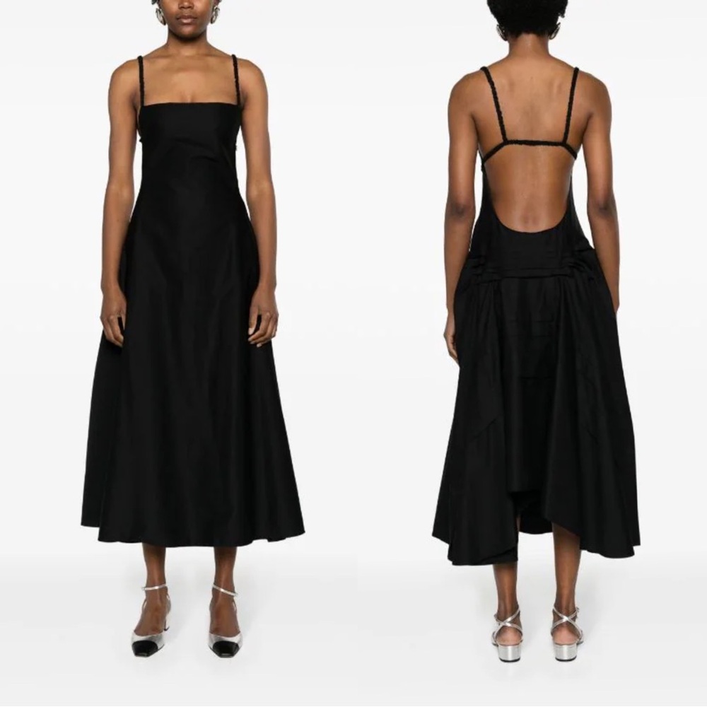 NEW Molly Goddard Raya Open Back Maxi Dress Sz 10